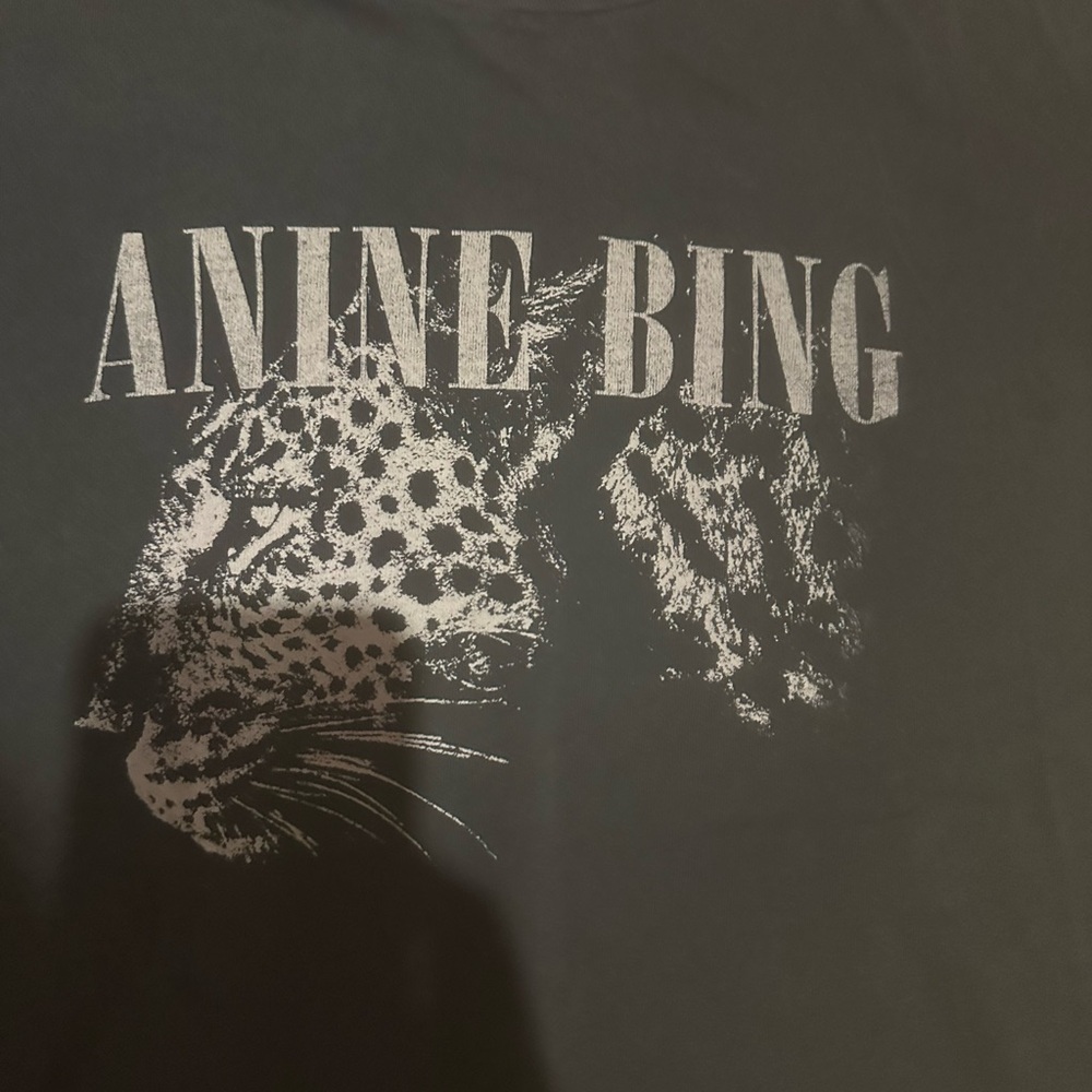 Anine Bing Washed Black Cohen Tee